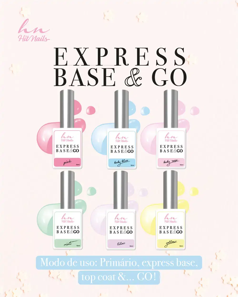 Express Base & Go - coleção 6 cores
