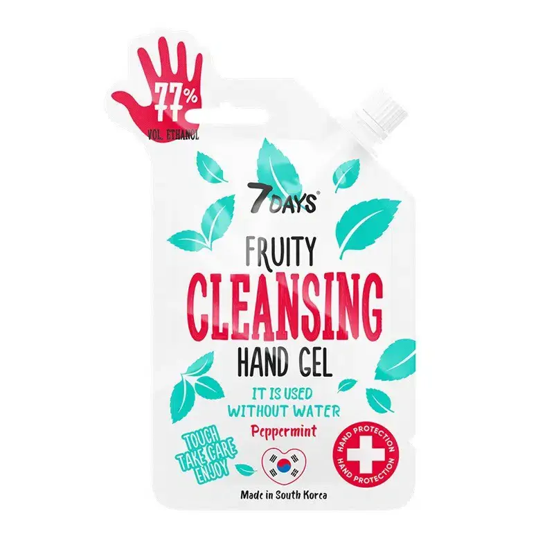 FRUITY CLEANSING HAND GEL com aroma a hortelã 25ml