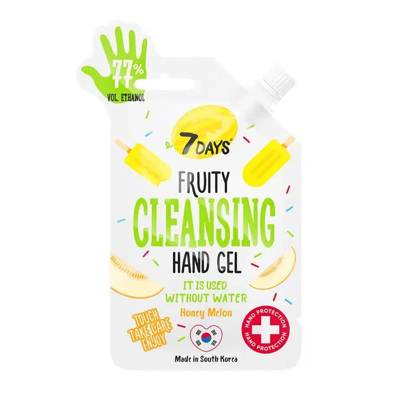 FRUITY CLEANSING HAND GEL com aroma a melão doce 25ml
