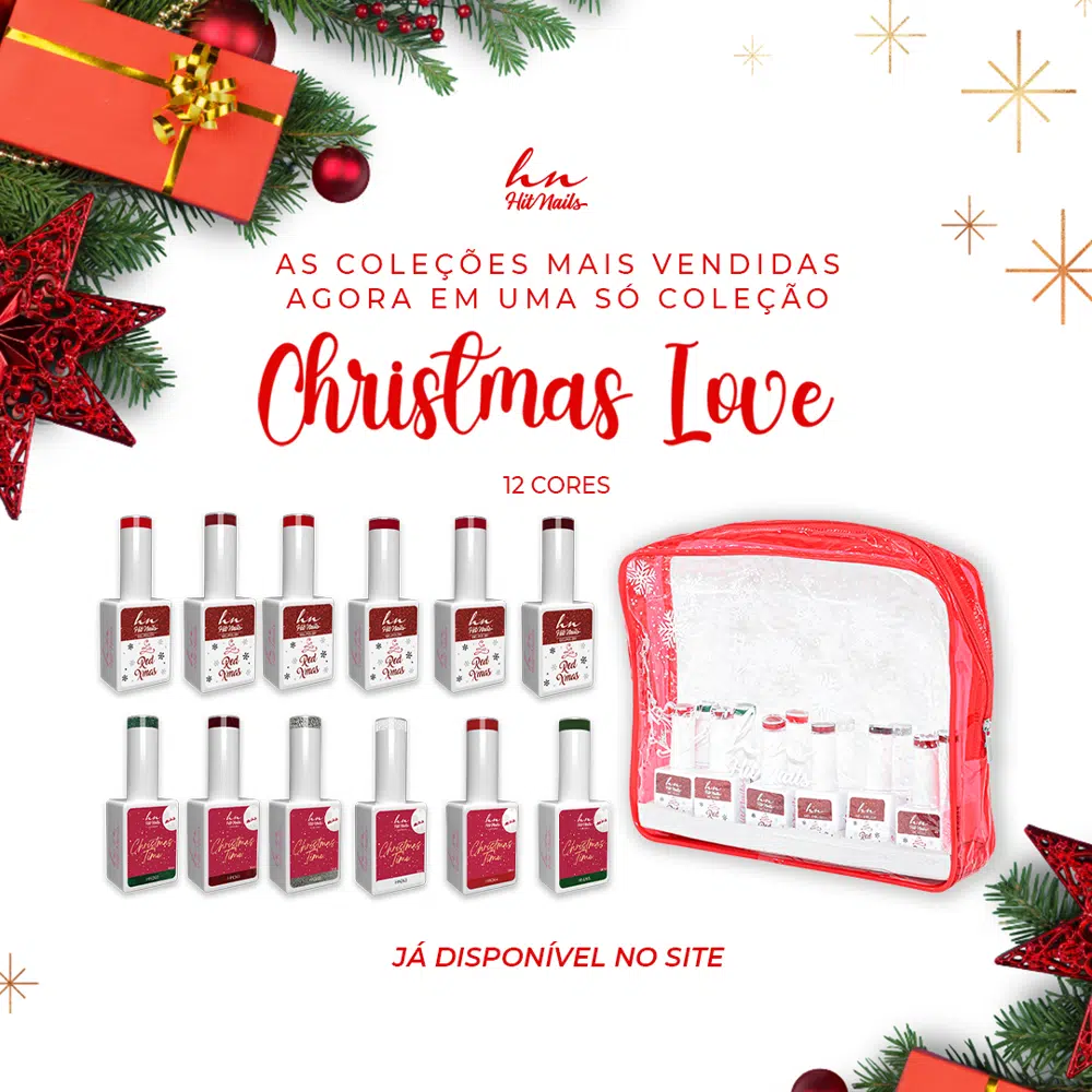 Gel Polish Christmas Love - 12 cores