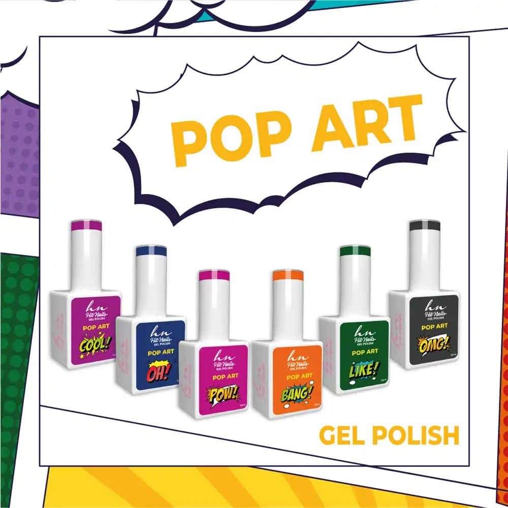 Gel Polish Pop Art Coleção 6 cores