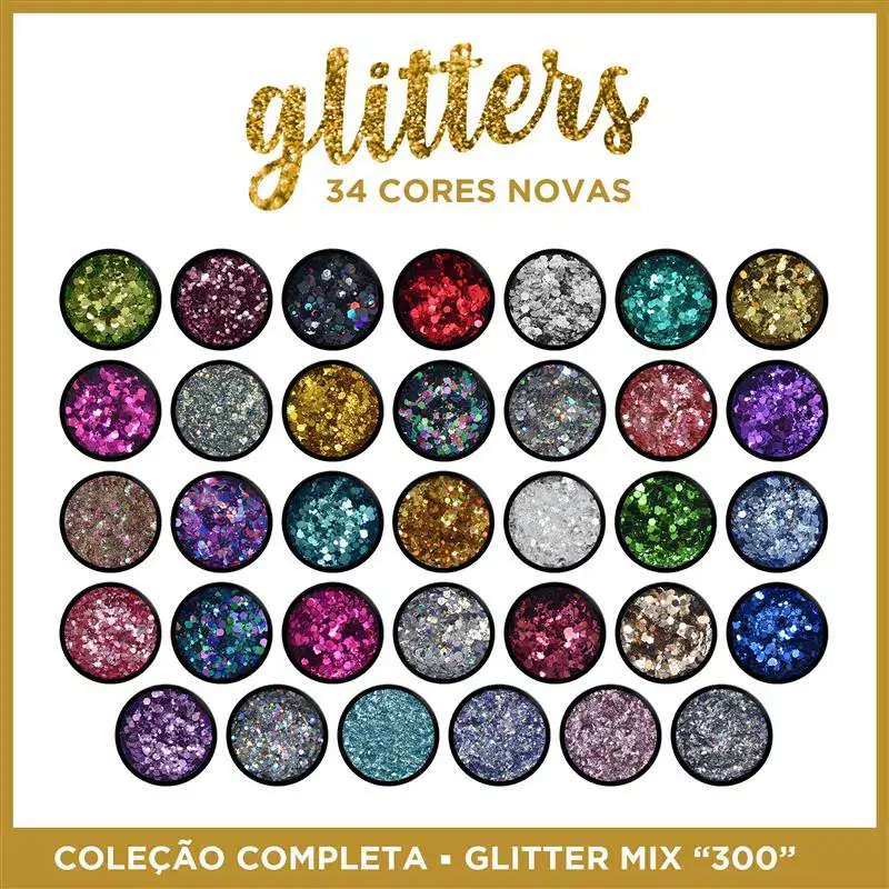 Pack Glitter Mix "300" 34 Unidades