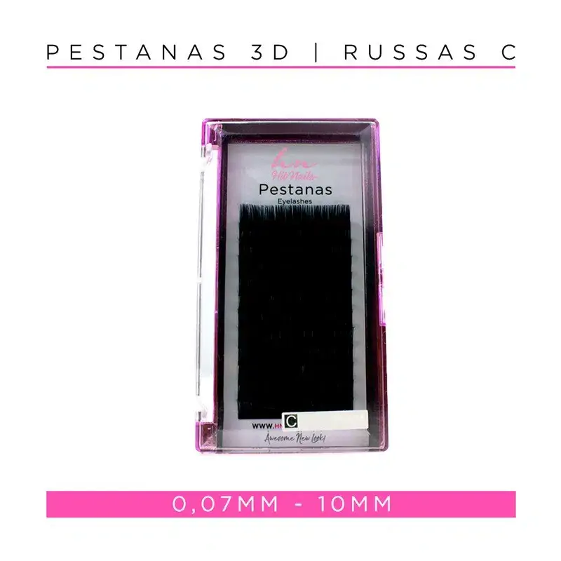 Pestanas 3D/Russas C 0,07mm 10mm