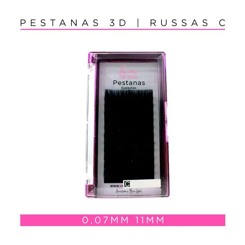 Pestanas 3D/Russas C 0,07mm 11mm