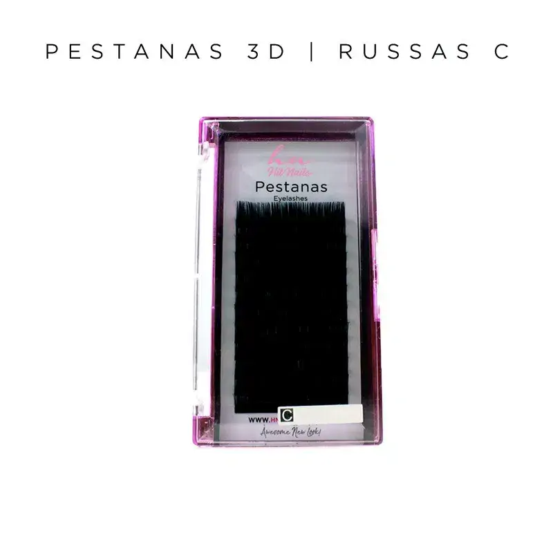 Pestanas 3D/Russas C 0,07mm 12mm