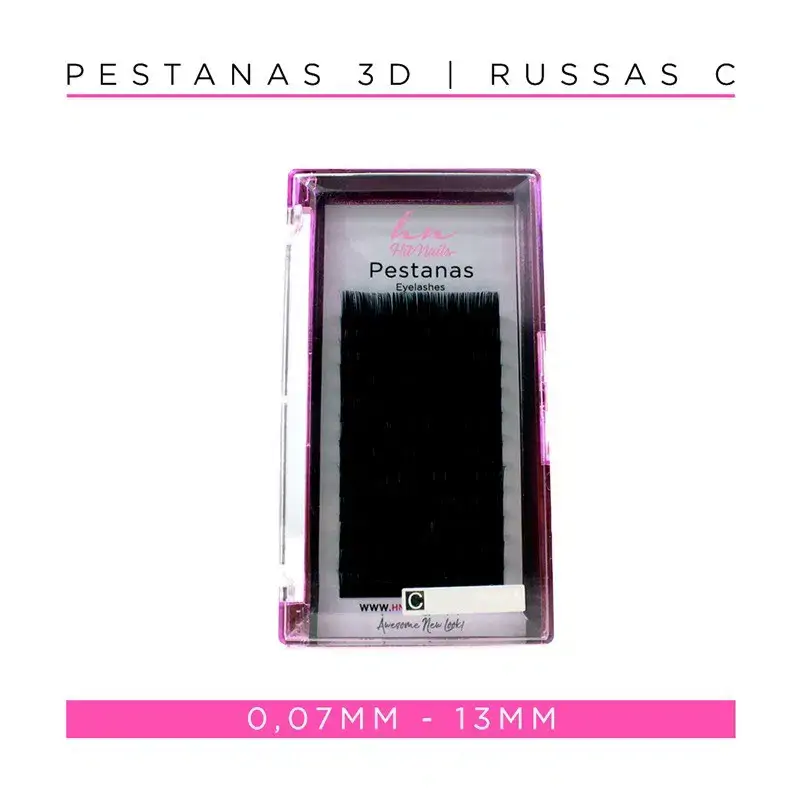 Pestanas 3D/Russas C 0,07mm 13mm