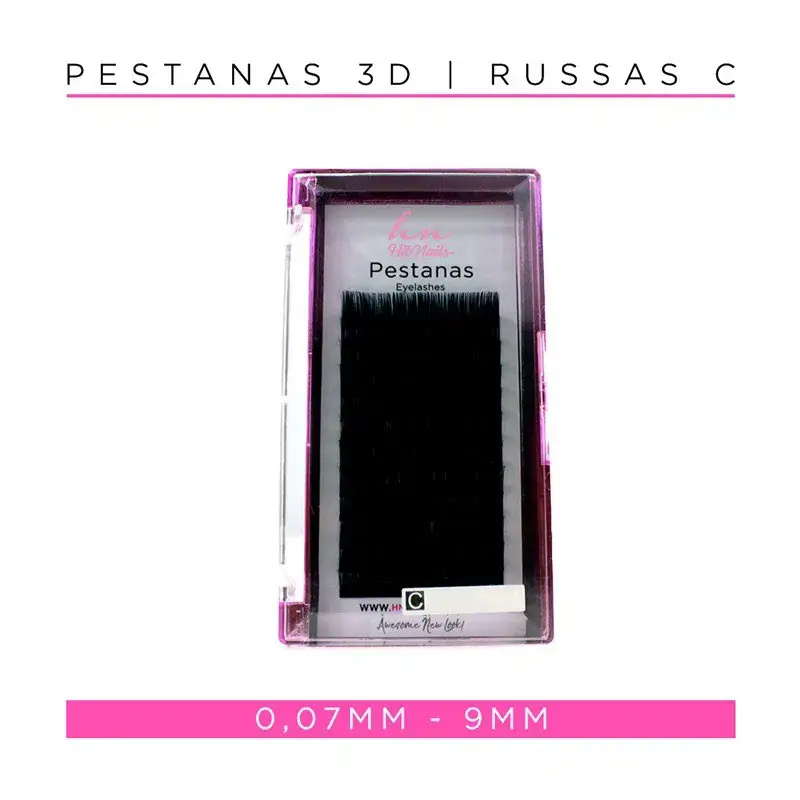 Pestanas 3D/Russas C 0,07mm 9mm