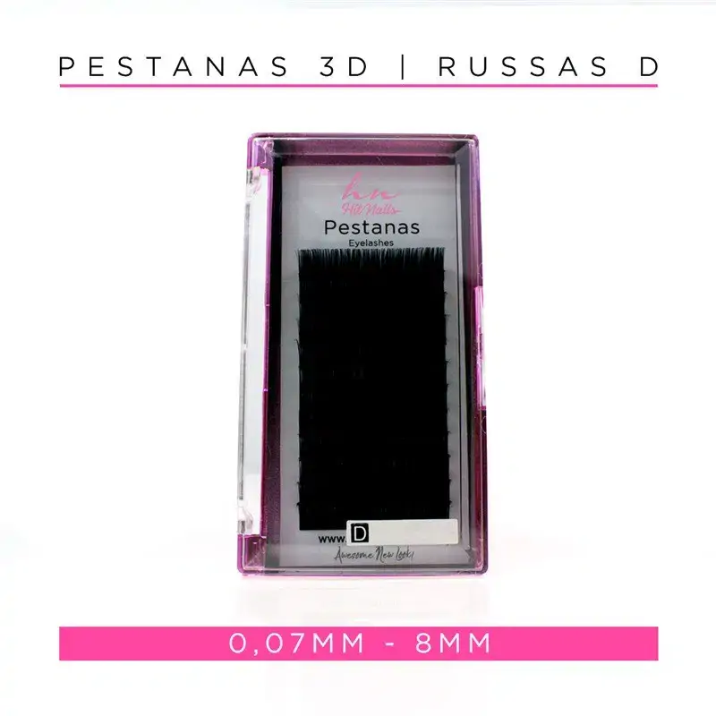 Pestanas 3D/Russas D 0,07mm 08mm