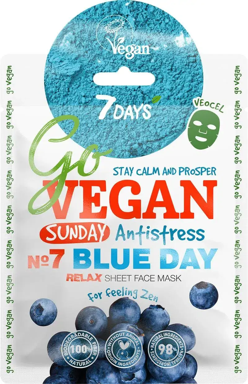 Relaxing Face Sheet Mask Sunday BLUE DAY 25g