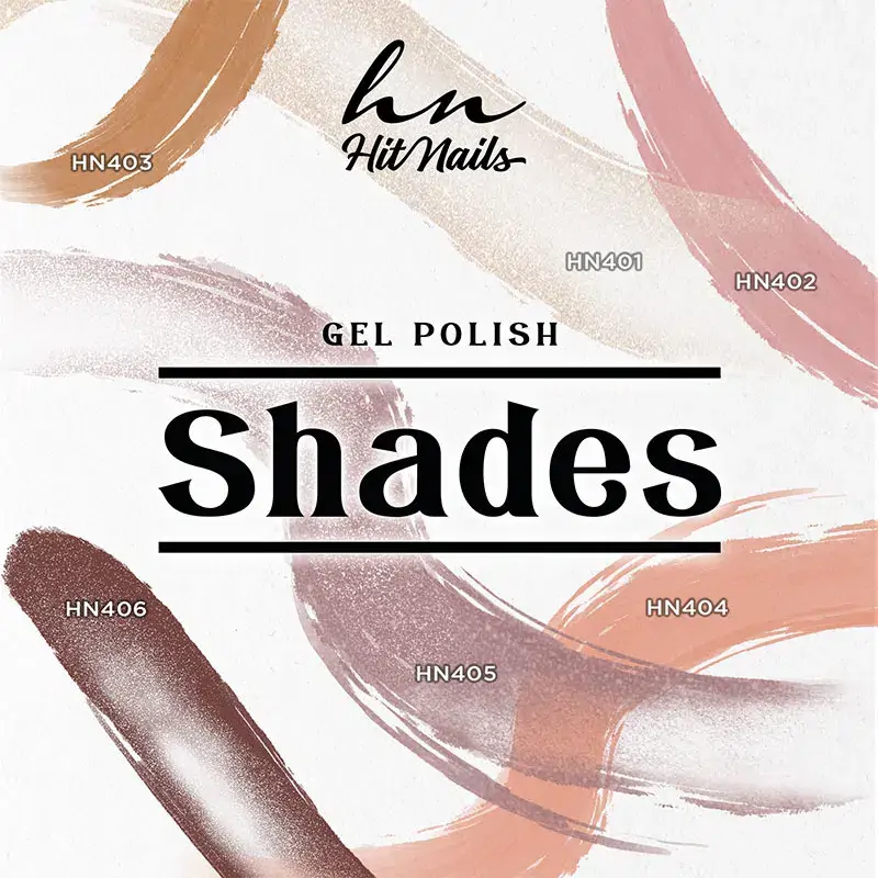 Coleção Gel Polish Shades 06 Cores