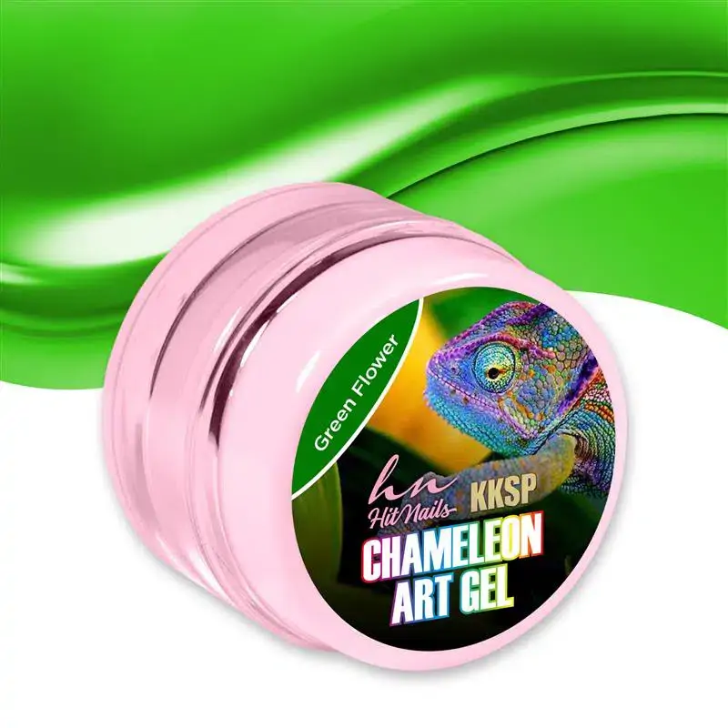 Chameleon Art Gel Green Flower