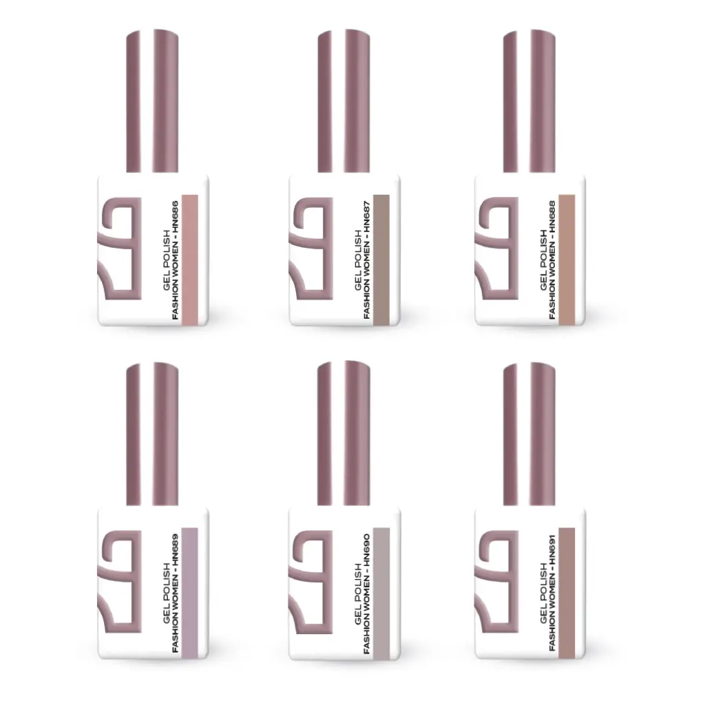 Gel Polish Fashion Women Collection - 6 Cores