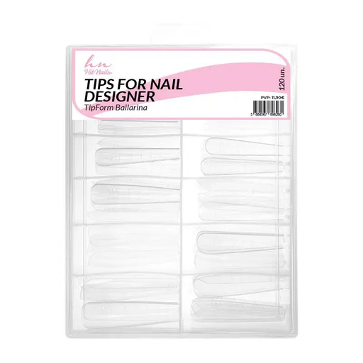 [U.TM.020] Dual Form (F1) - Tips for Nail Designer - Clear Ballerina sh