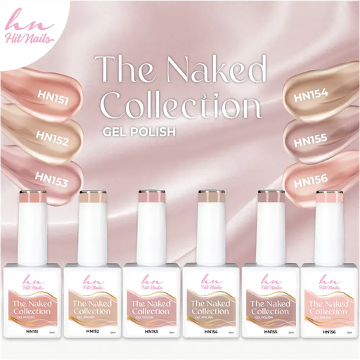 [C.GP.C.006] Gel Polish The Naked Collection Coleção 6 cores