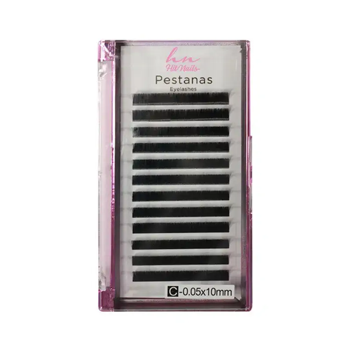 [P.3D.003] Pestanas 3D/Russas C 0,05mm x 10mm em Caixa 12 filas