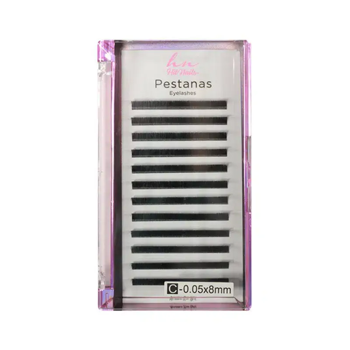 [P.3D.001] Pestanas 3D/Russas C 0,05mm x 8mm em Caixa 12 filas