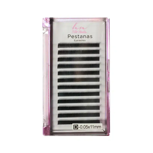 [P.3D.030] Pestanas 3D/Russas D 0,05mm x 11mm em Caixa 12 filas