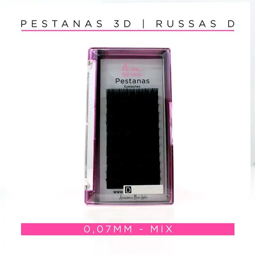 [P.3D.042] Pestanas 3D/Russas D 0,07mm Mix