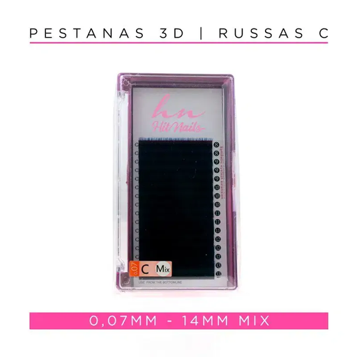 [P.3DCO.003] Pestanas 3D/Russas Black Blue C 0,07mm Mix 