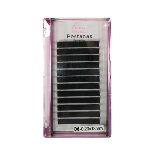 [P.OBO.010] Pestanas One by One C 0,20 13mm em Caixa 12 filas