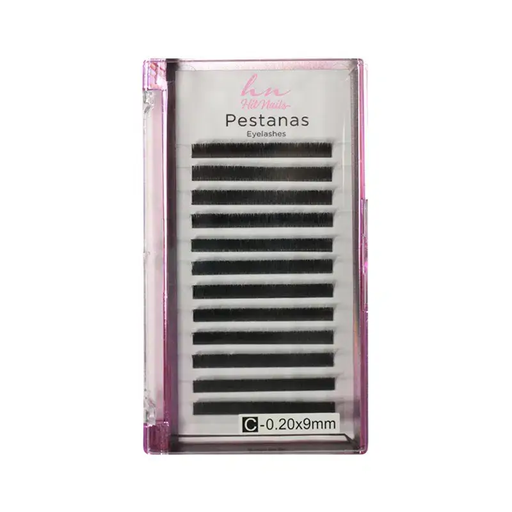 [P.OBO.006] Pestanas One by One C 0,20 9mm em Caixa 12 filas