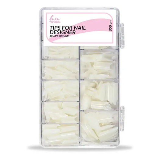 [U.TM.029] Tips for Nail Designer - Natural Square shape 500un.